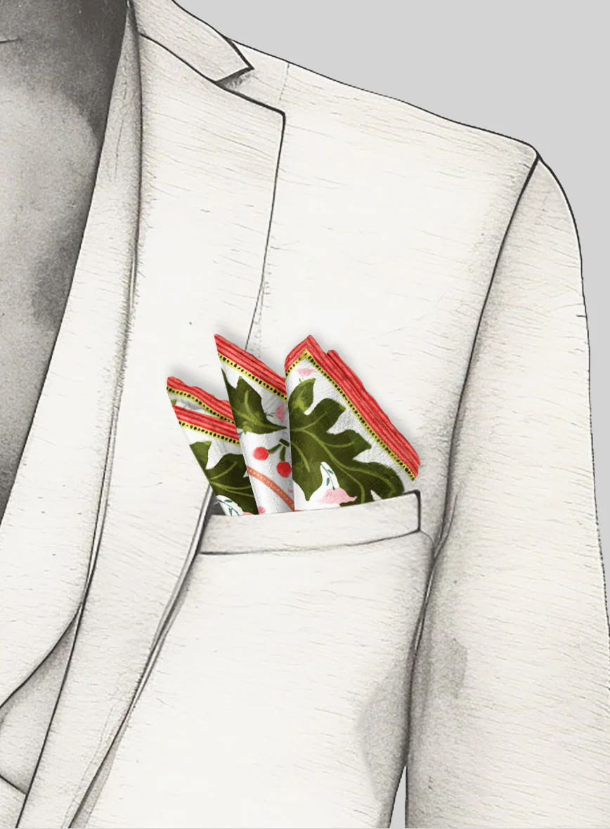 Amarena Silk Pocket Square - Image 4