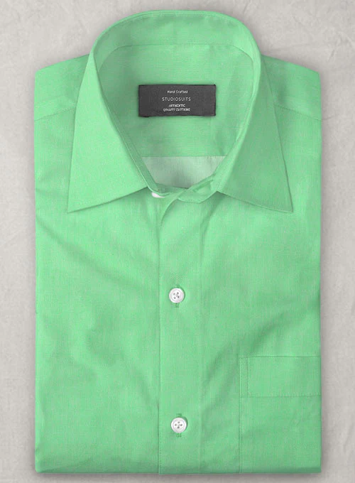 Apple Green Luxury Twill Shirt - Image 2
