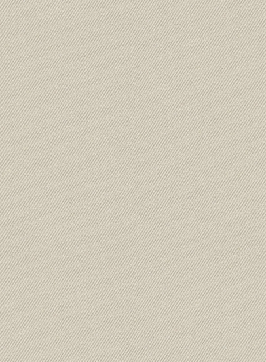 Army Khaki Stretch Chino Double Breasted Jacket - Image 3