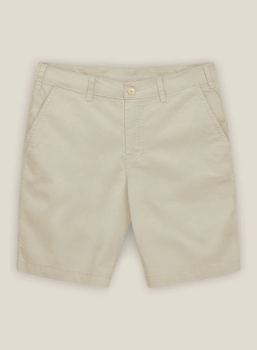 Army Khaki Stretch chino Shorts