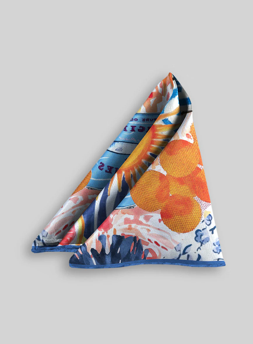 Aurelia Silk Pocket Square - Image 2