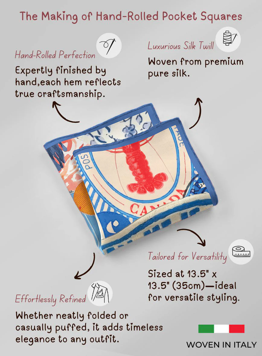 Aurelia Silk Pocket Square - Image 5