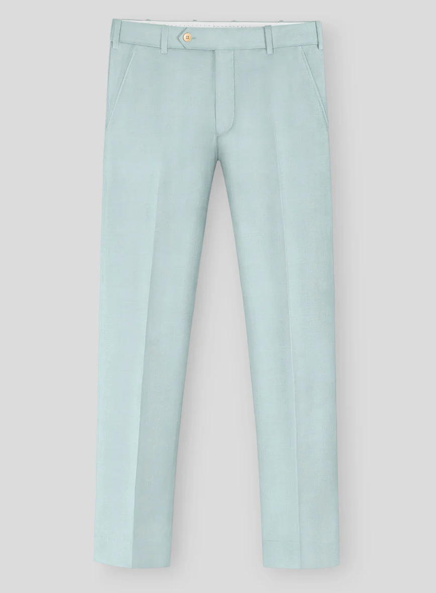 Napolean Wool Baby Blue Pants - Image 2