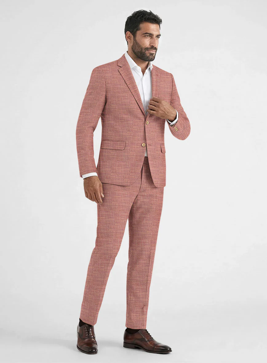 Bamboo Wool Caramine Pink Suit