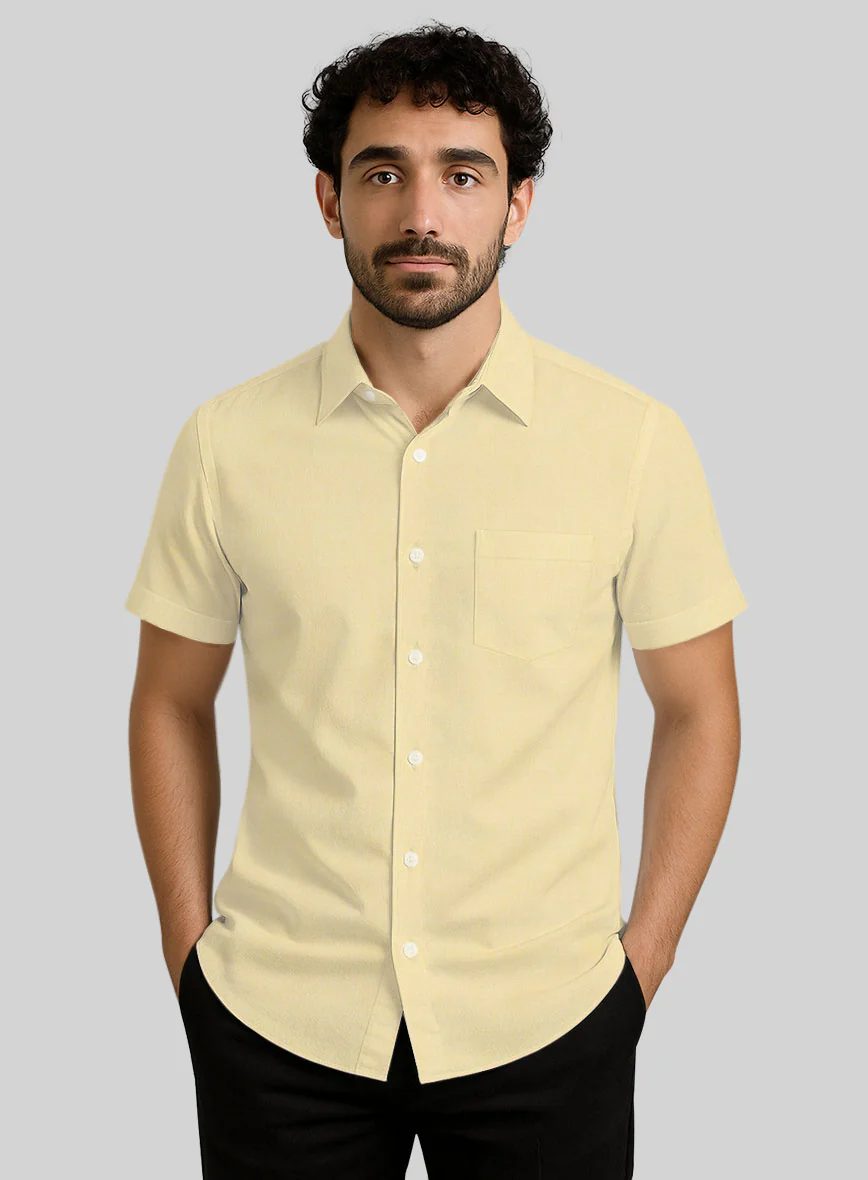 Beige Luxury Twill Shirt - Image 2