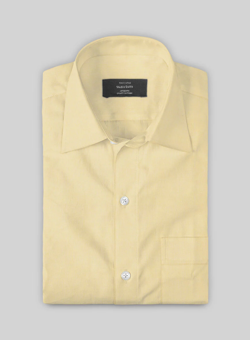 Beige Luxury Twill Shirt - Image 3
