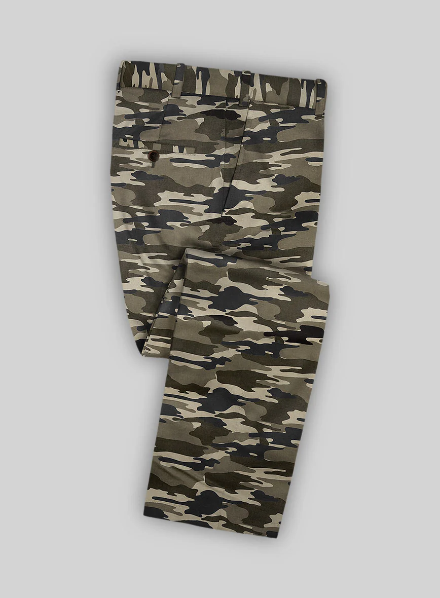 Beige Stretch Camo Suit - Image 4