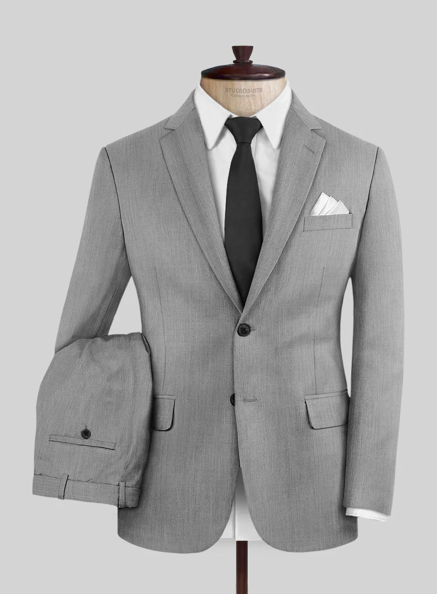 Classic Light Gray Big and Tall Suit - Image 2