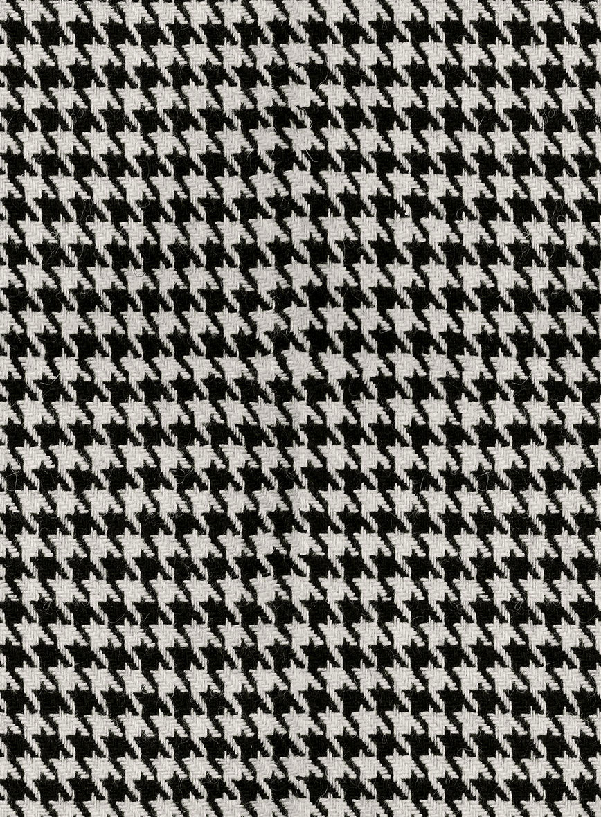 Big Houndstooth BW Tweed Jacket - Image 4