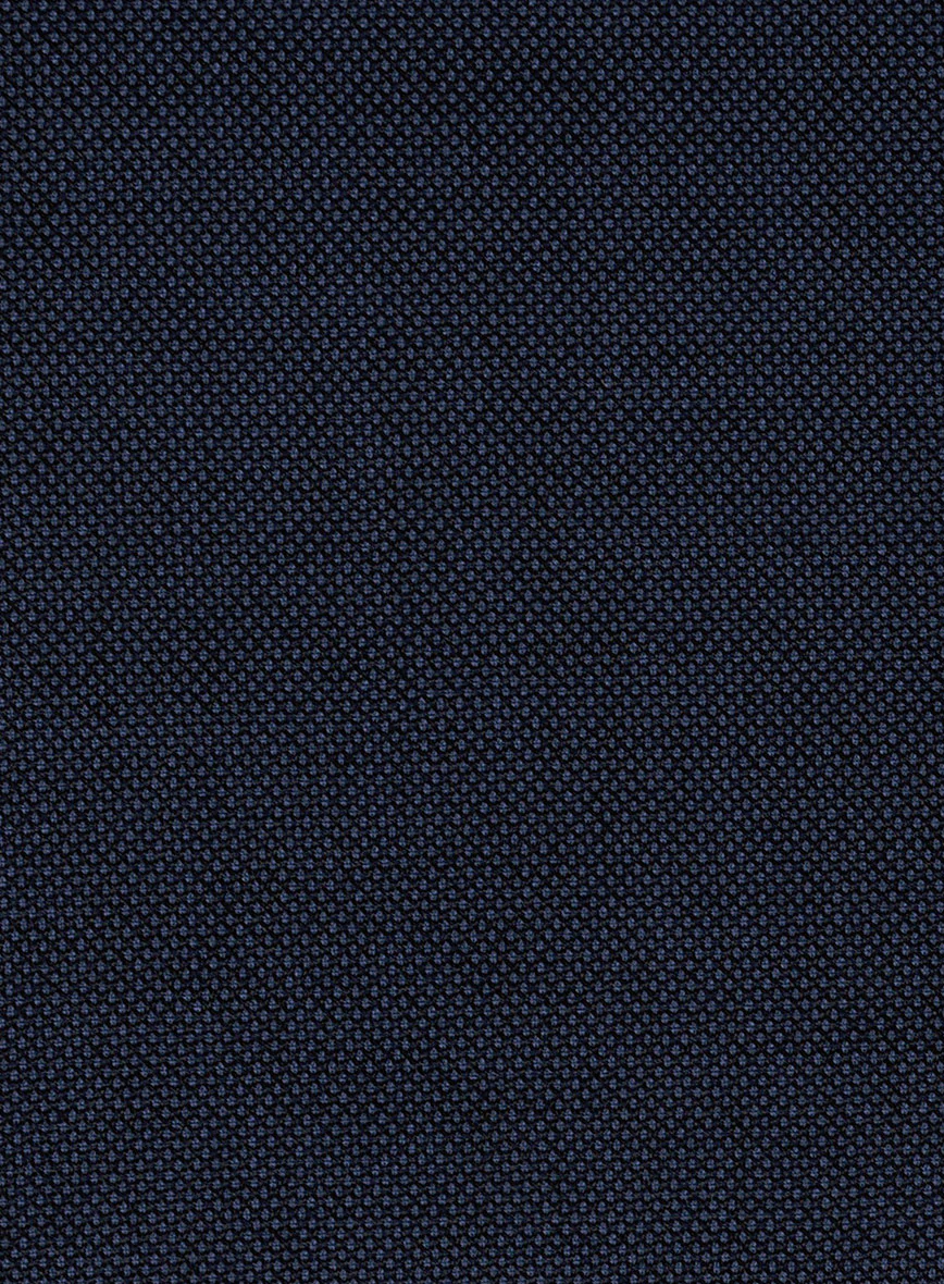 Birdseye Wool Blue Pants - Image 3