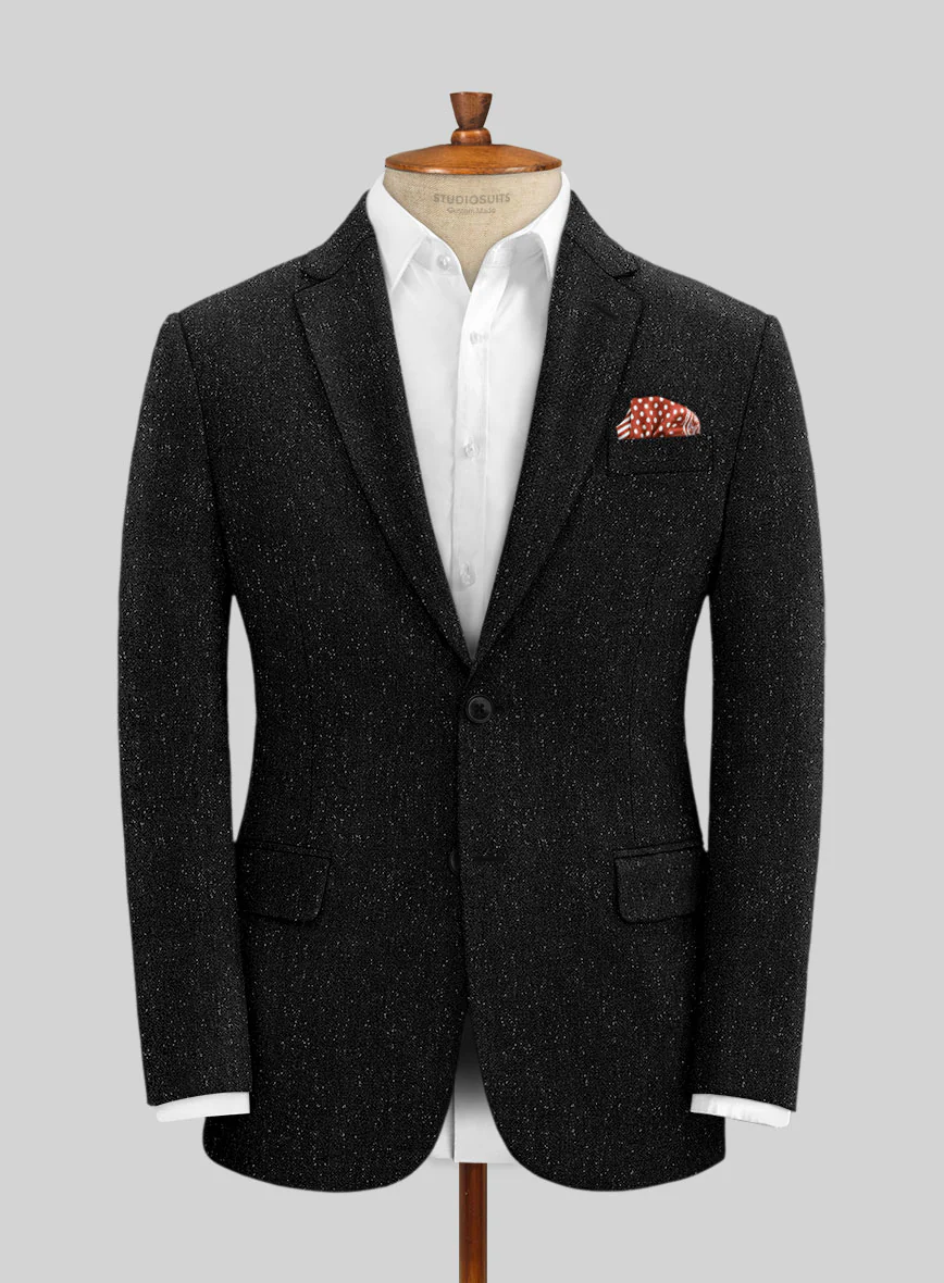 Black Flecks Donegal Tweed Suit - Image 5