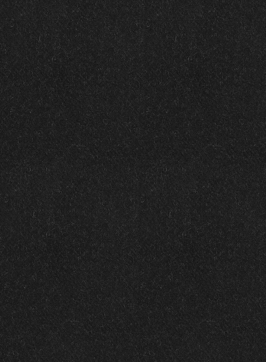 Black Heavy Tweed Pea Coat - Image 4