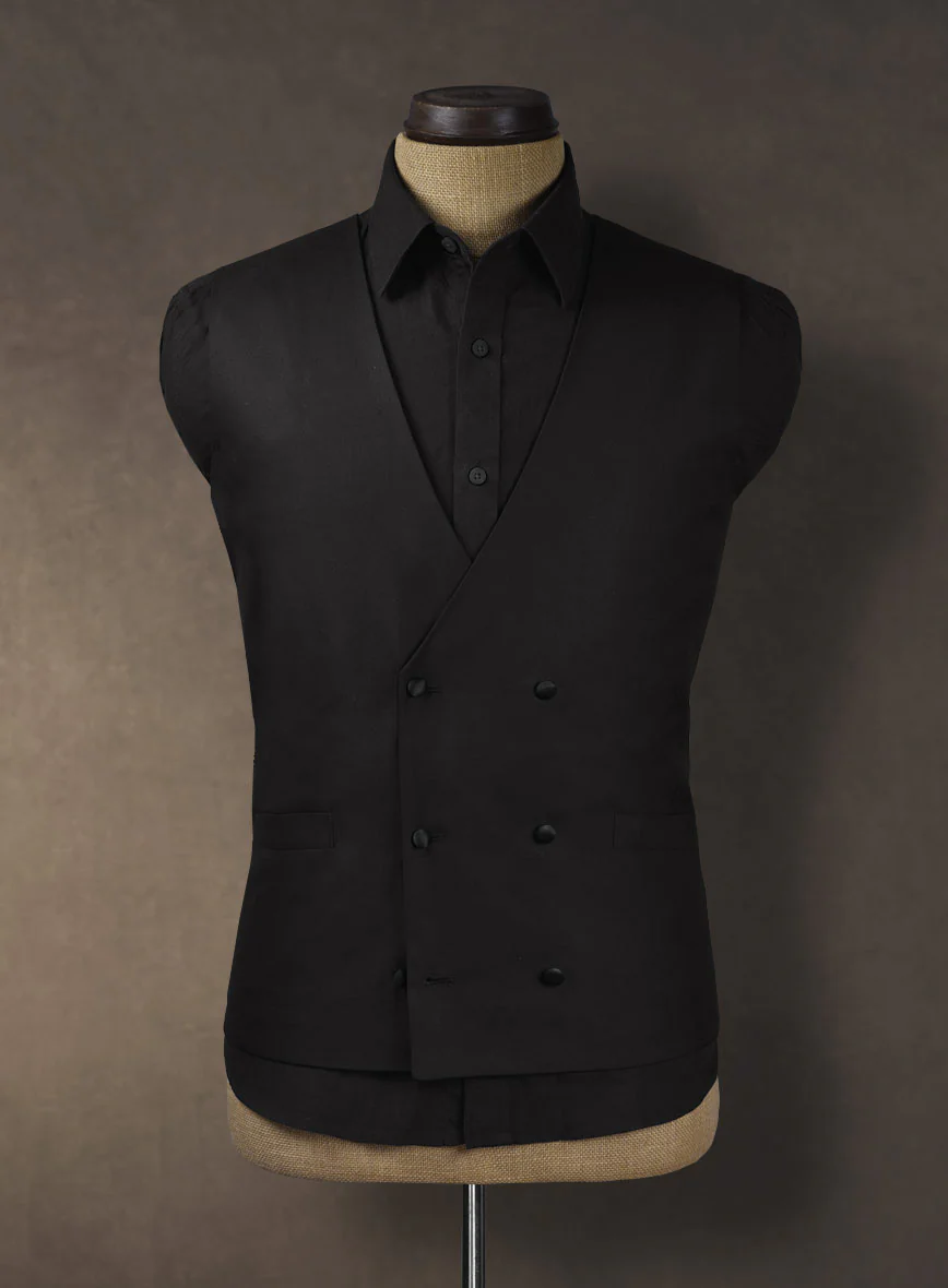 All Black Wool Tuxedo Suit II - Image 3