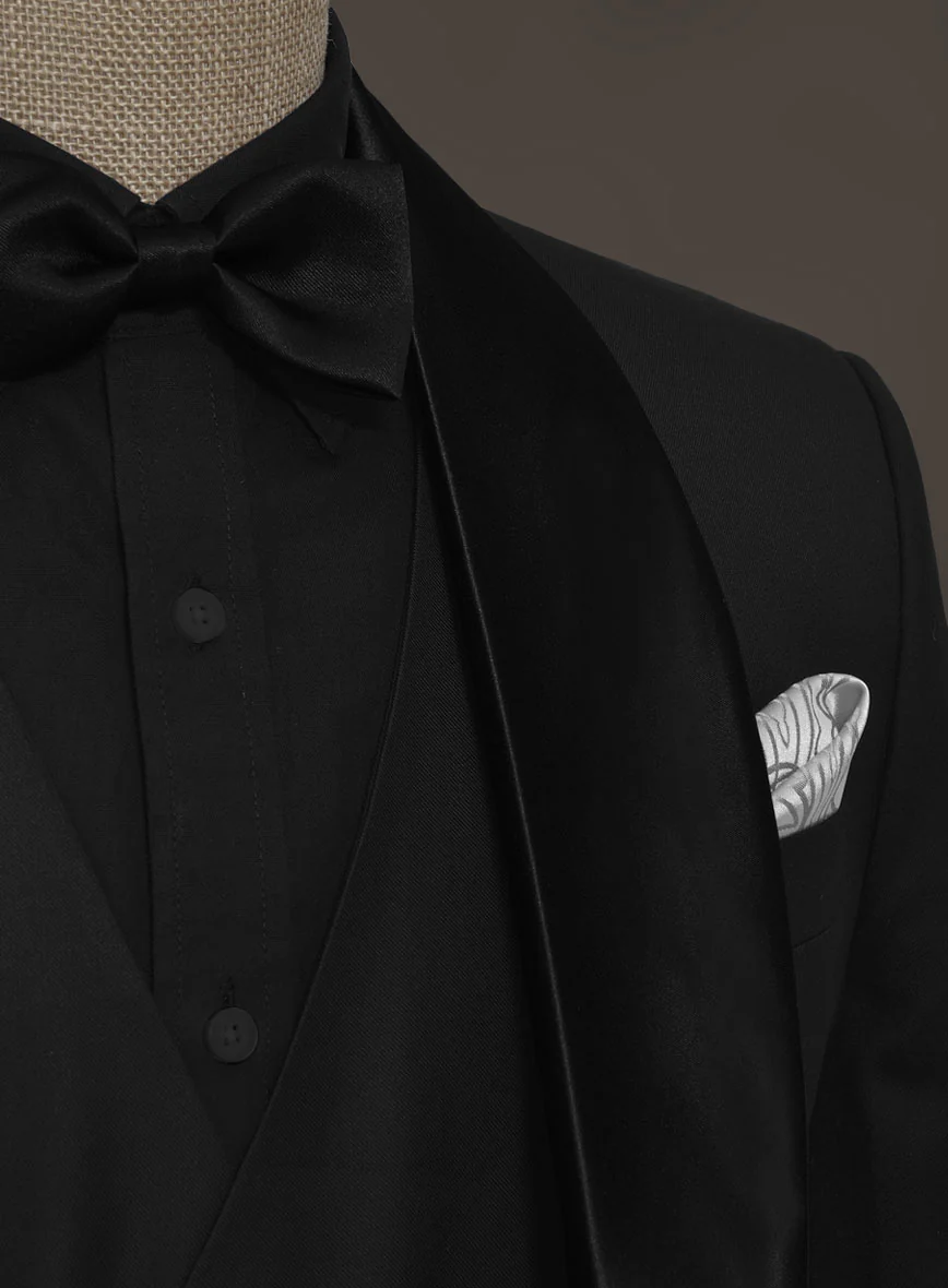 All Black Wool Tuxedo Suit II - Image 6