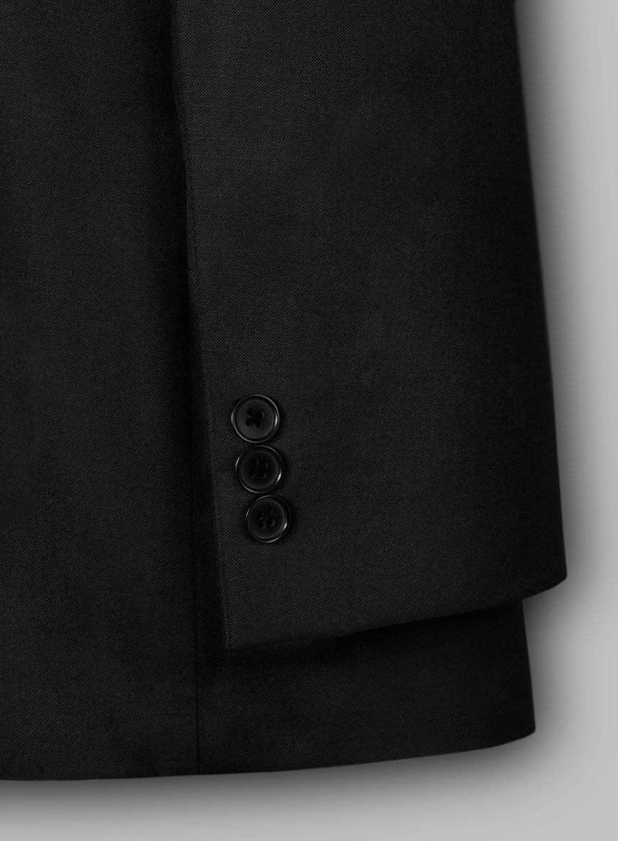 Black Smoking Double Breasted Jacket - Image 3