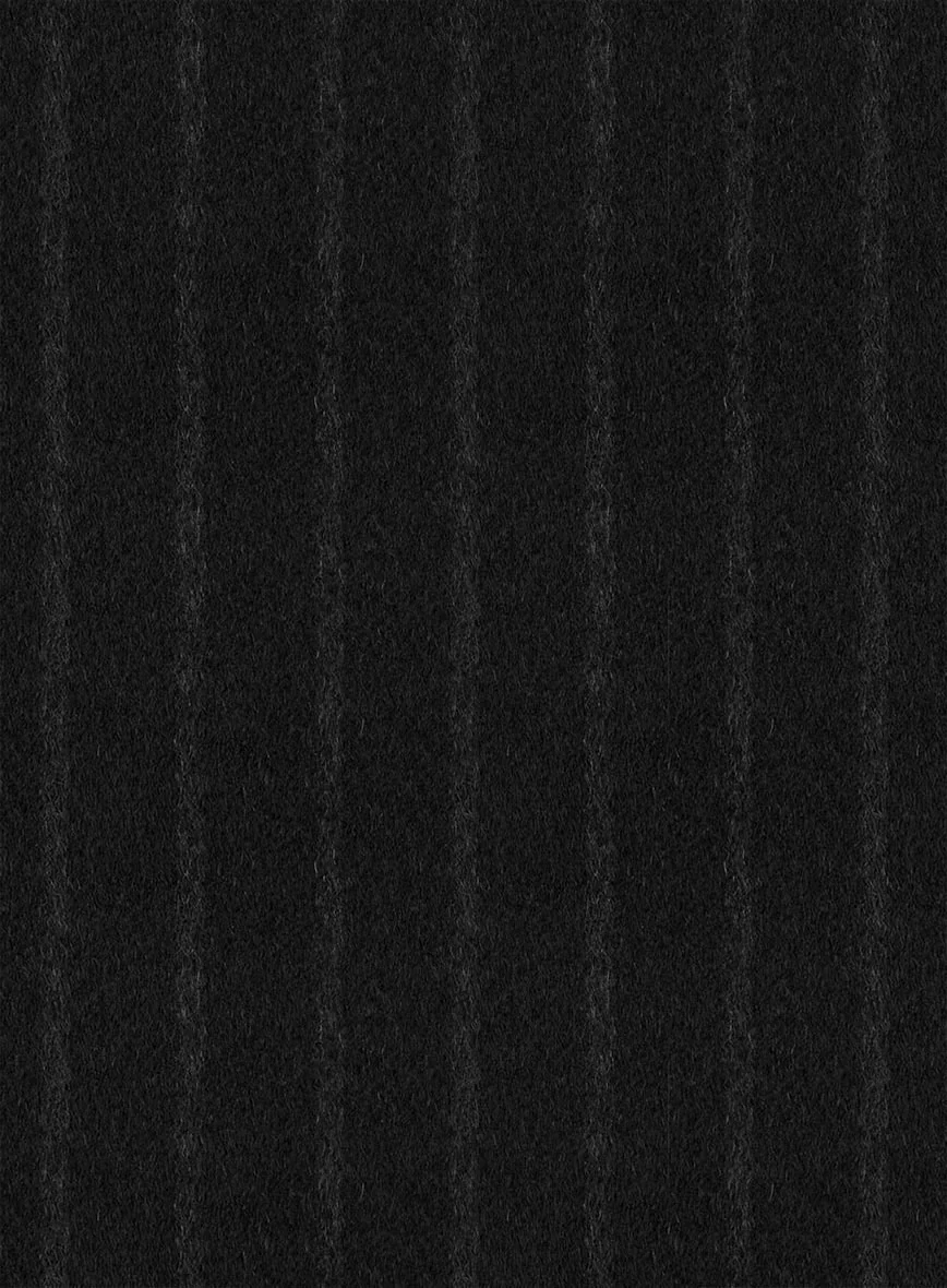 Black Stripe Cashmere Jacket - Image 3