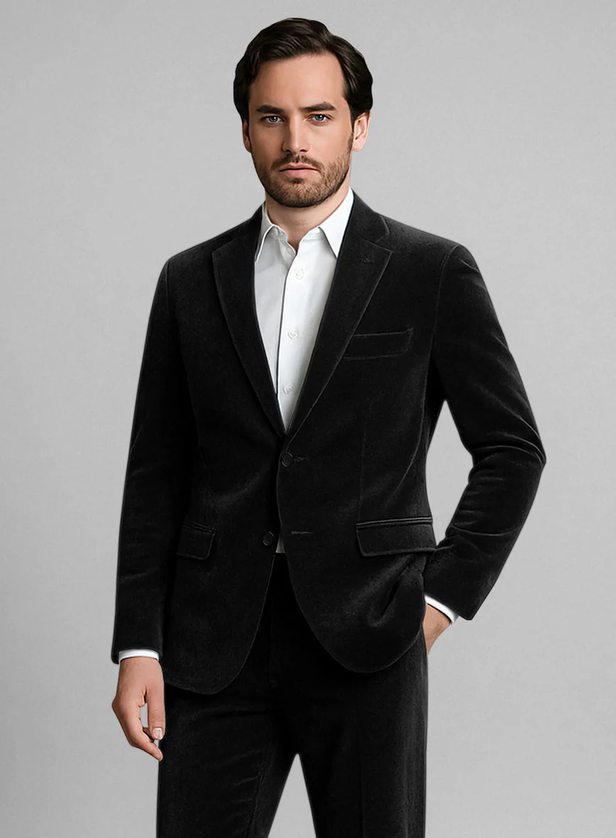 Black Velvet Suit - Image 2