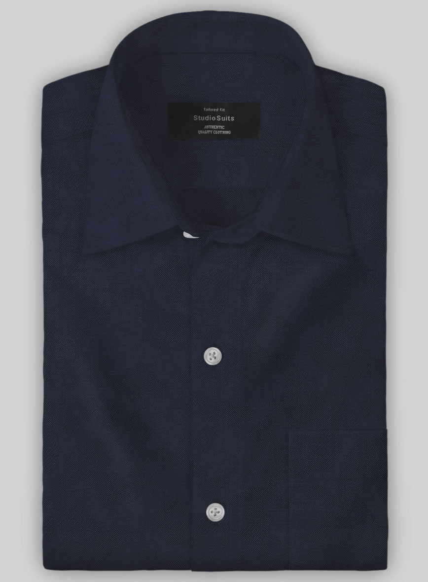 Blue Camo Wool Shirt