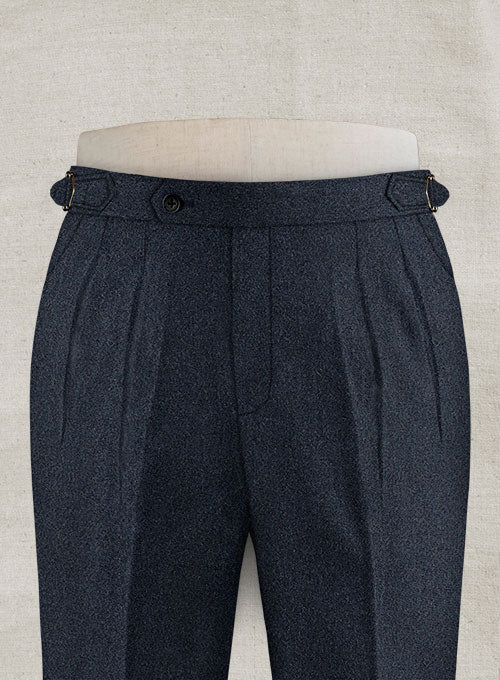 Blue Heavy Highland Tweed Trousers - Image 5