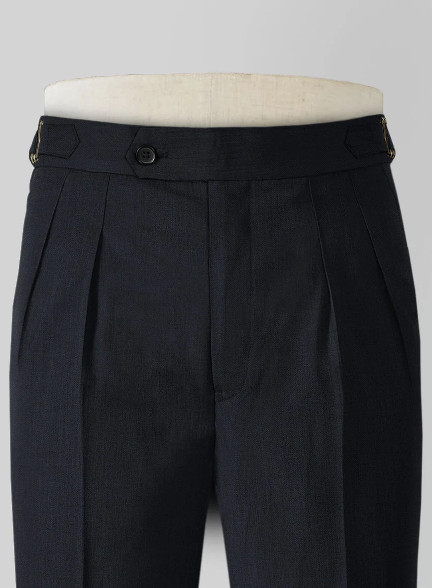 Blue Merino Wool Highland Trousers - Image 4