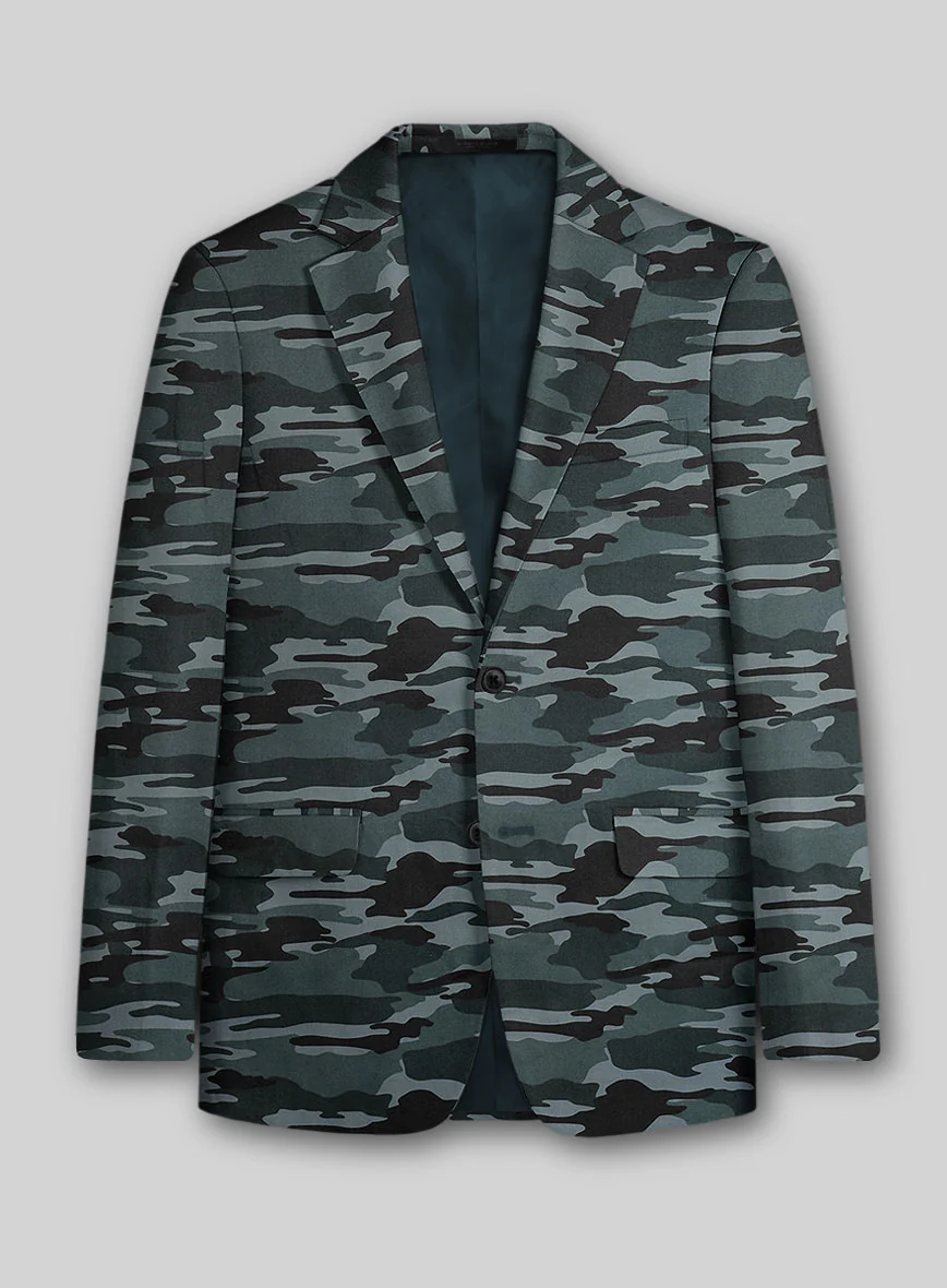 Blue Stretch Camo Jacket