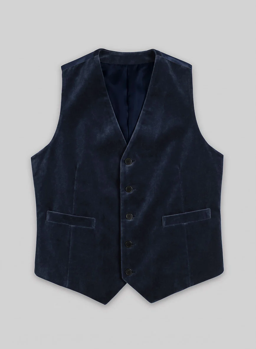 Blue Velvet 3 Piece Suit - Image 5