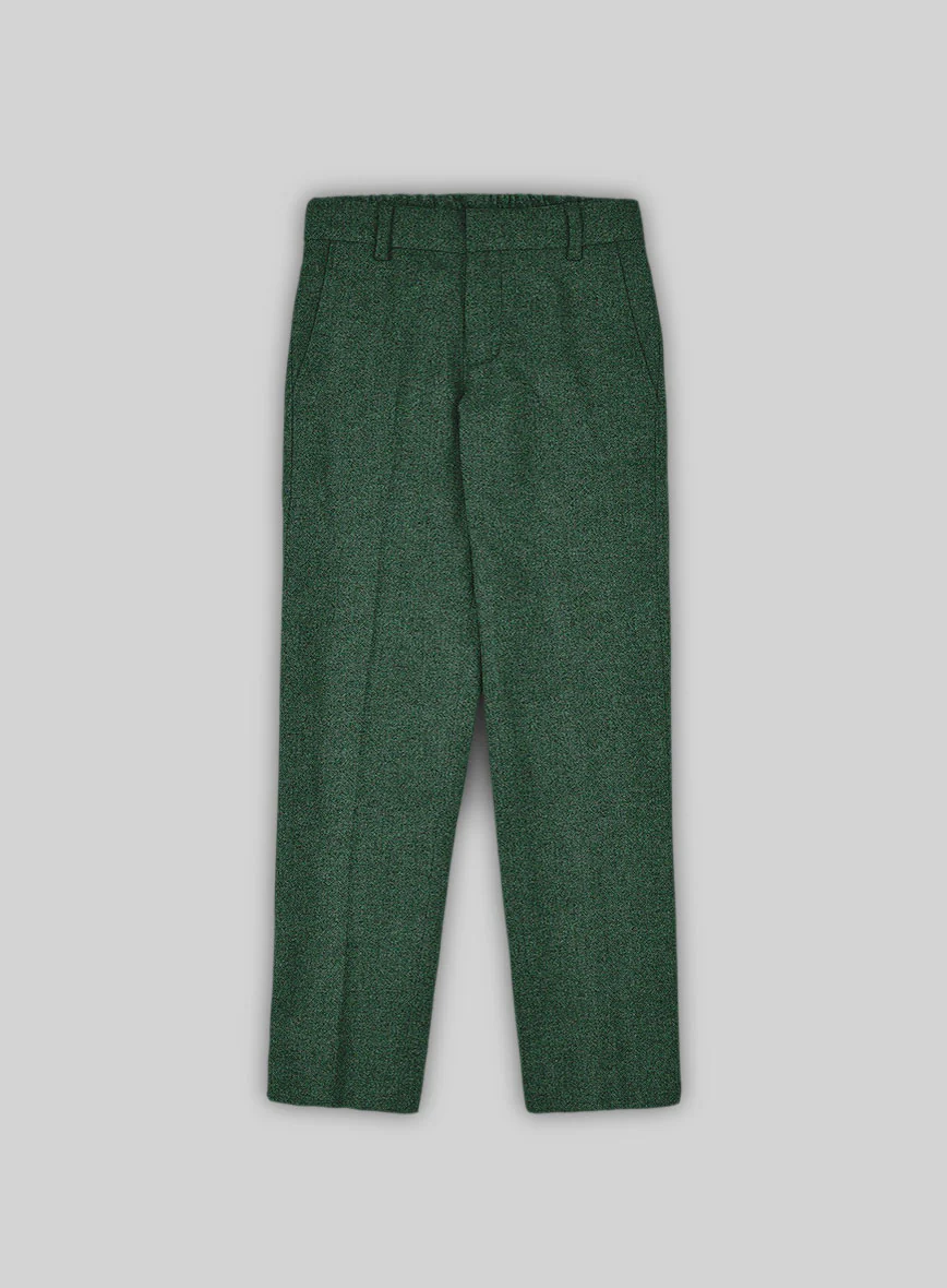 Bottle Green Herringbone Tweed Boys Suit - Image 6