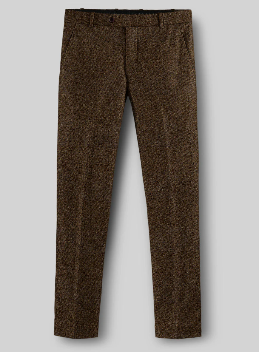 Bramble Brown Heavy Tweed Pants