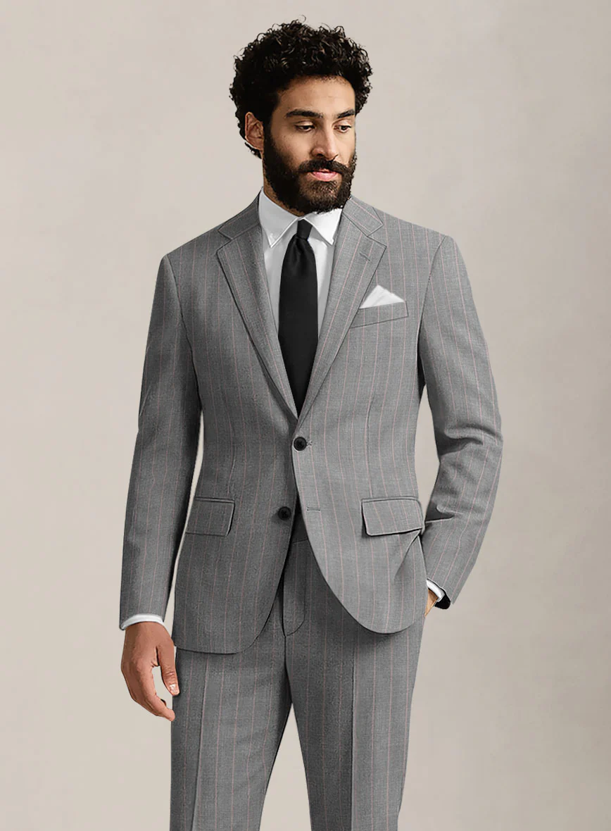 Bristol Ash Gray Rope Stripe Jacket - Image 2