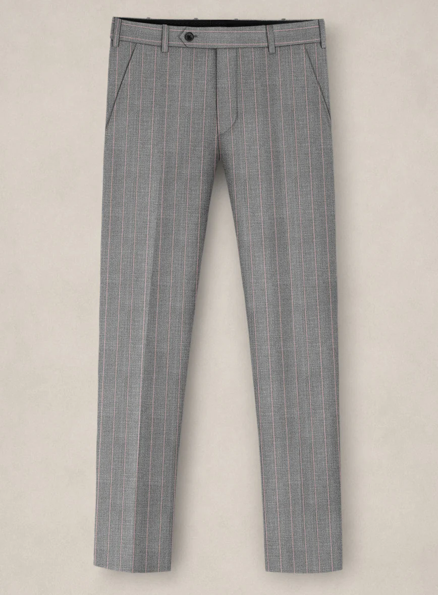 Bristol Ash Gray Rope Stripe Pants - Image 2
