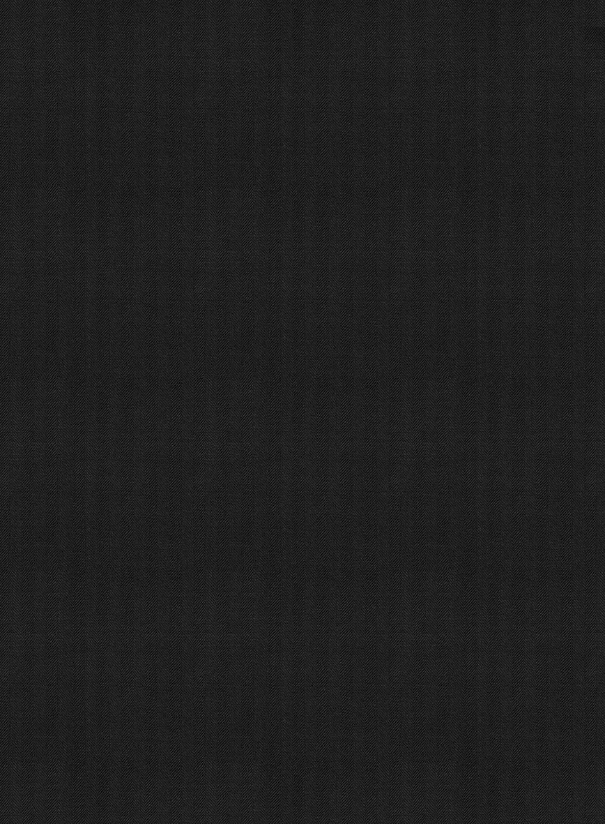 Bristol Black Herringbone Pants - Image 3