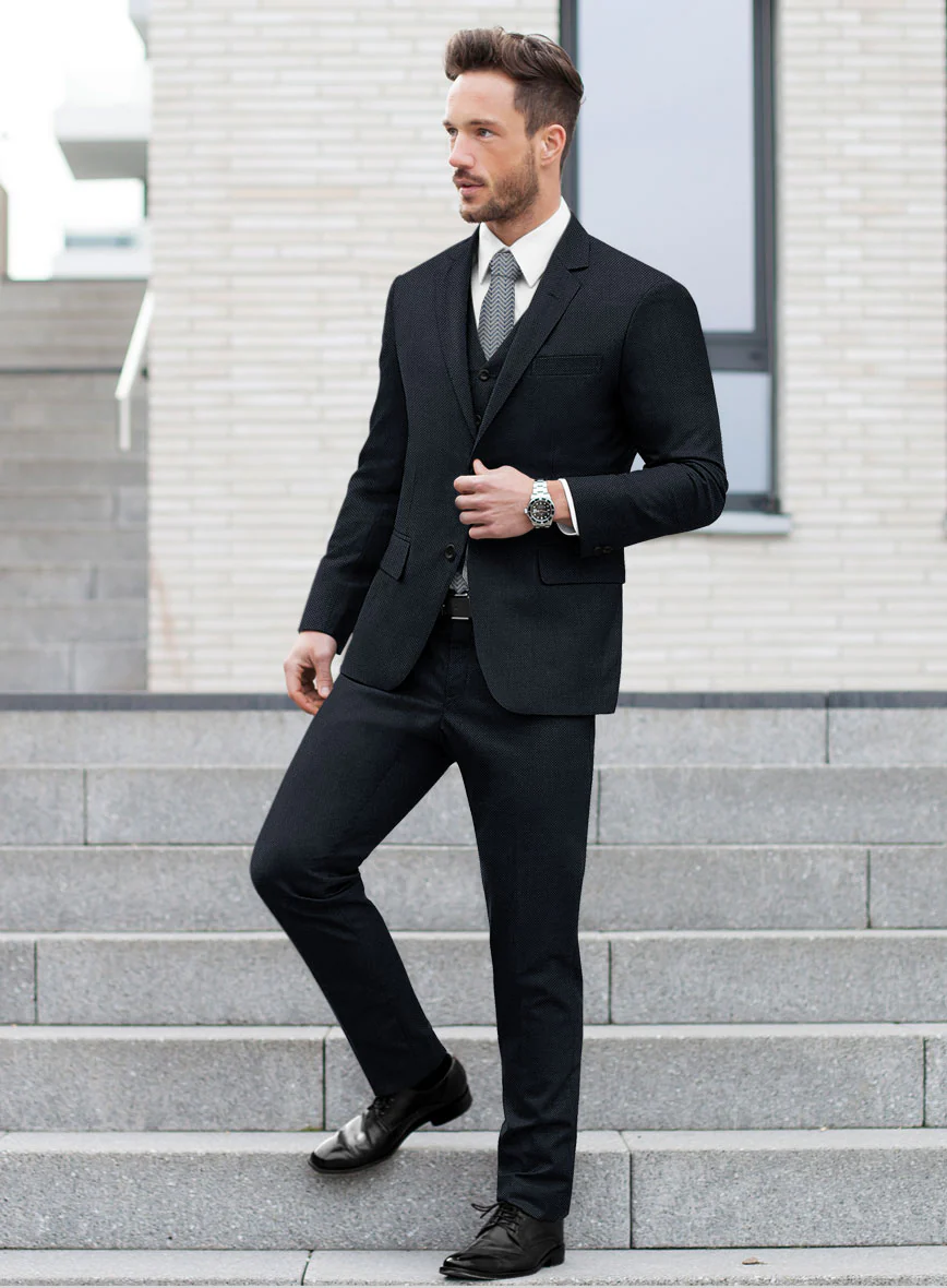 Bristol Blue Birdseye Suit - Image 2