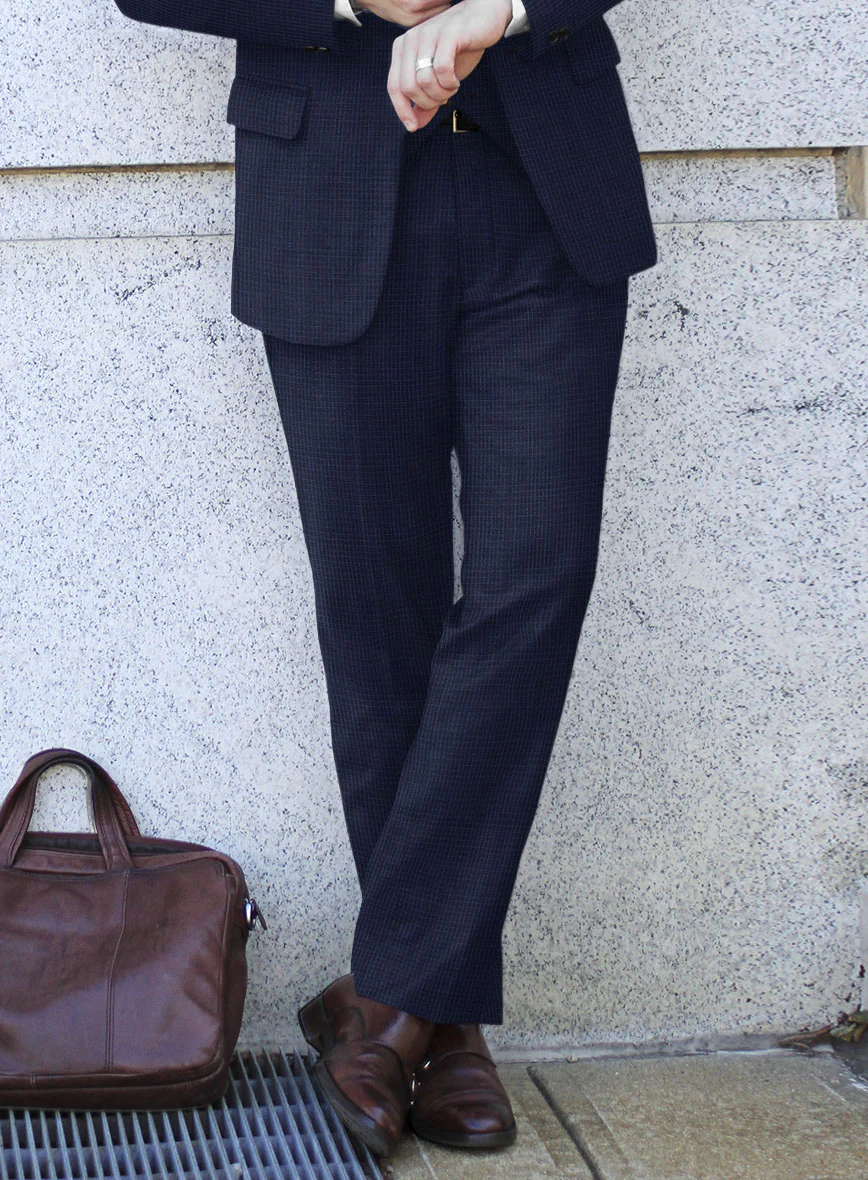 Bristol Blue Grid Pants - Image 2