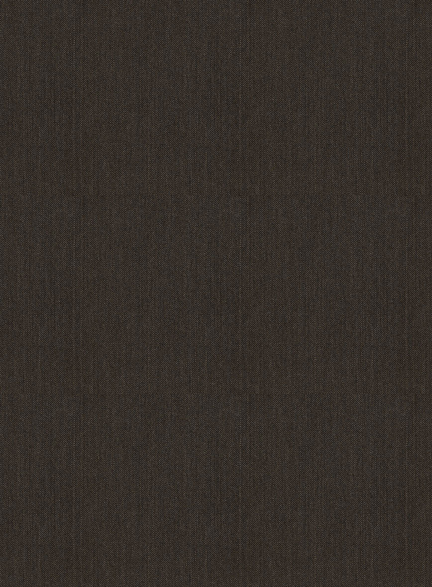 Bristol Brown Herringbone Pants - Image 3
