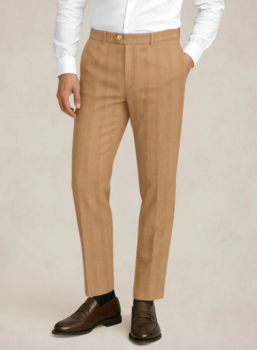 Bristol Camel Herringbone Pants