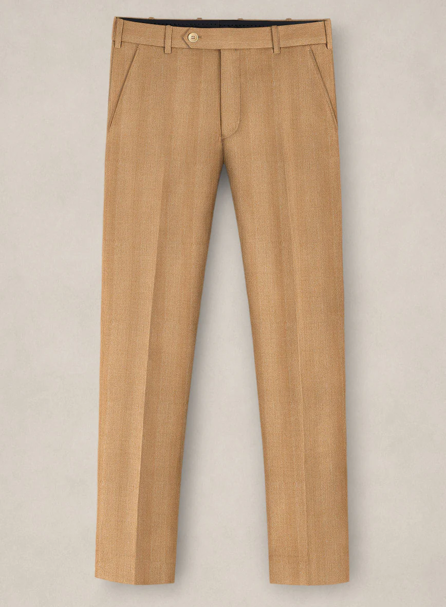 Bristol Camel Herringbone Pants - Image 2