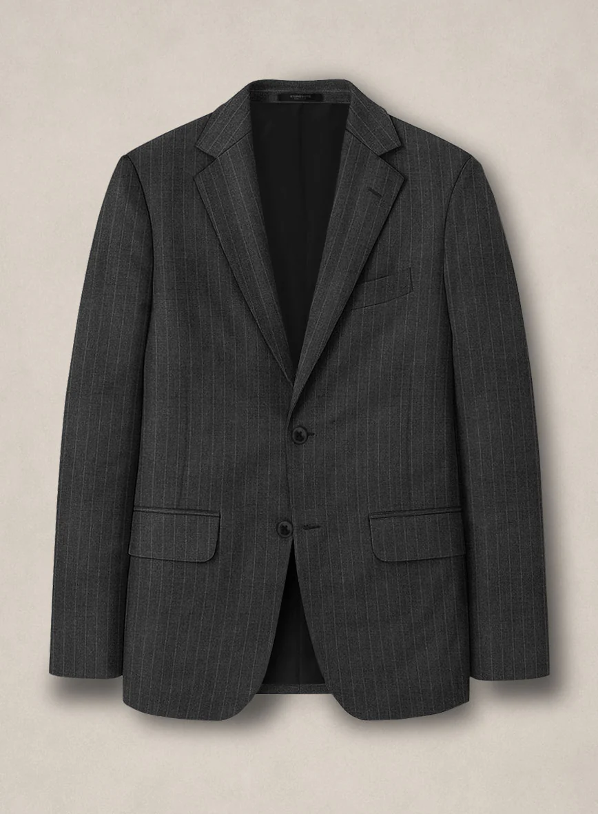 Bristol Charcoal Pinstripe Jacket