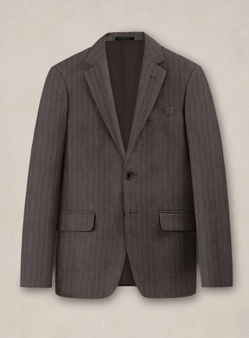 Bristol Dark Brown Herringbone Jacket
