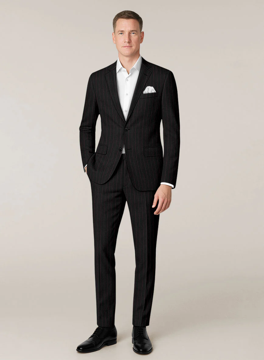 Bristol Fiamma Rope Stripe Suit