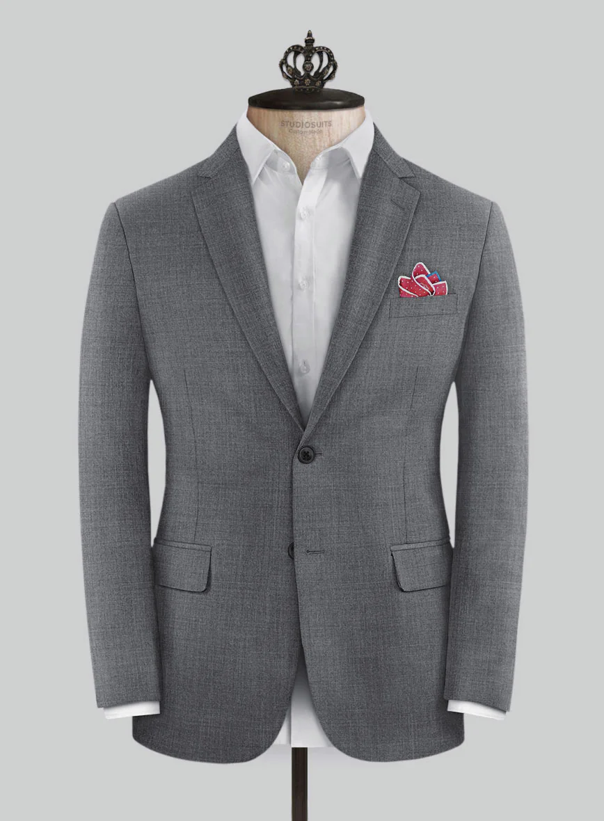 Bristol Gray Grid Suit - Image 3