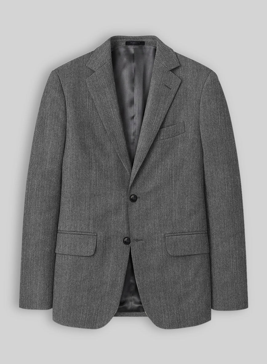 Bristol Gray Herringbone Suit - Image 3