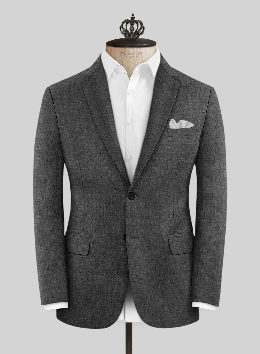 Bristol Gray Sharkskin Suit - Image 3