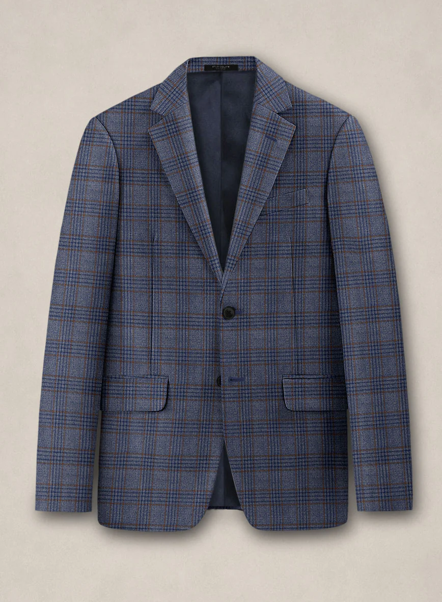 Bristol Indaco Blue Check Jacket