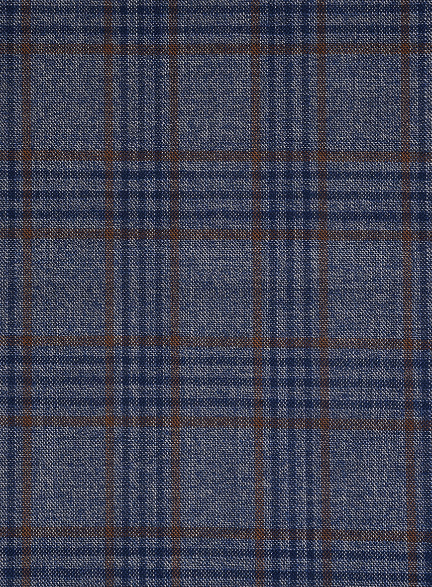 Bristol Indaco Blue Check Jacket - Image 3