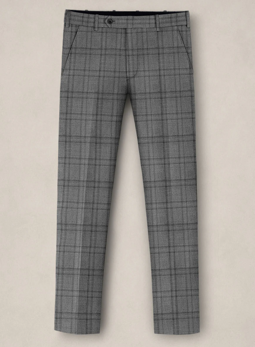 Bristol Marmo Gray Windowpane Suit - Image 4