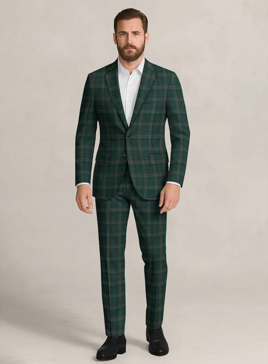 Bristol Pino Green Check Suit