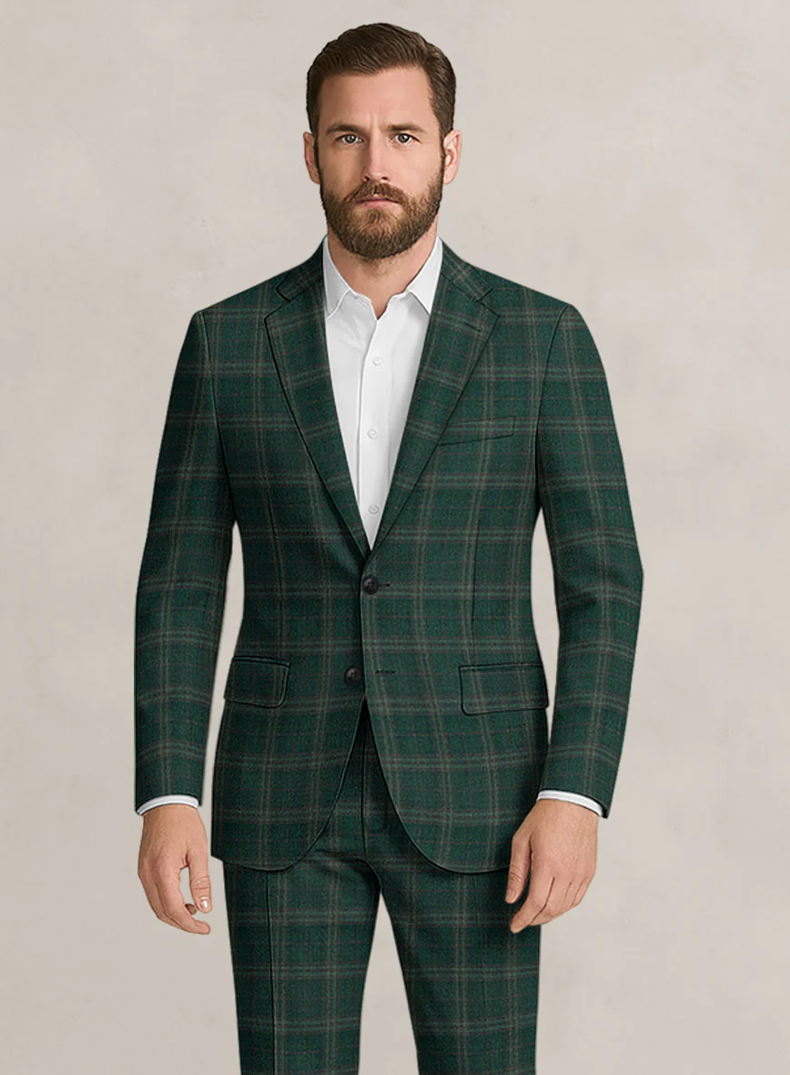 Bristol Pino Green Check Suit - Image 3