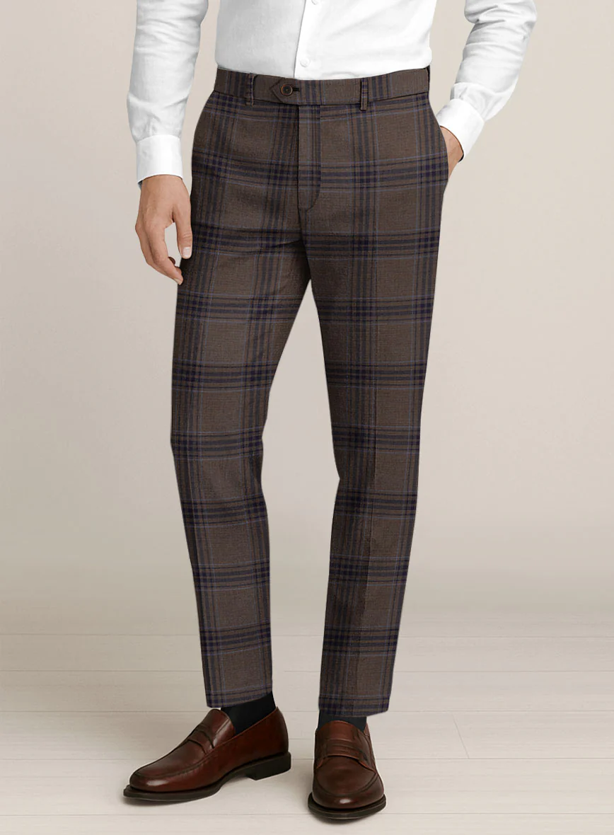 Bristol Trufa Brown Check Pants