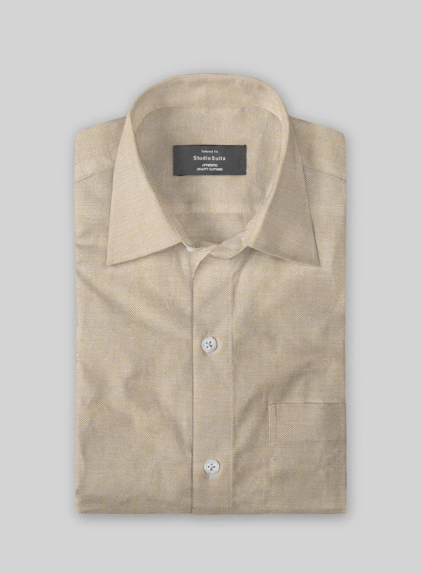 Bronze Mist Dobby Cotton Shirt - Image 2