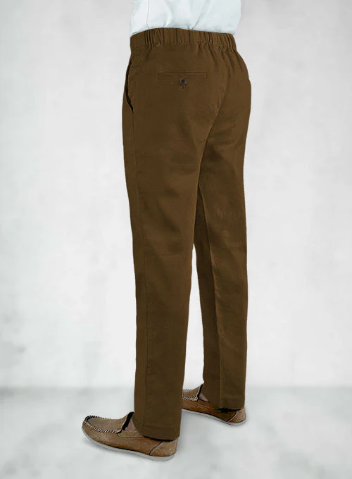 Easy Pants Brown Cotton Canvas - Image 2